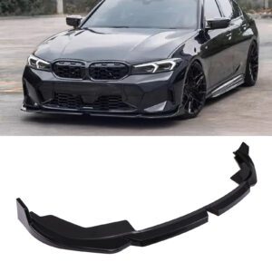 Gloss Black Front Bumper Splitter For BMW 3 Series G20 LCI 2022+