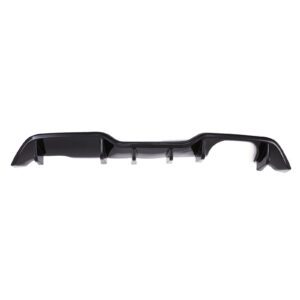 Gloss Black Twin Exit Rear Diffuser For Ford Fiesta ST MK7 ST200 09-17