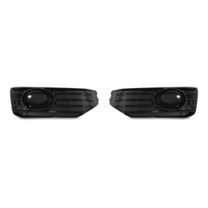 Gloss Black Sportline Front Fog Light Inserts For VW Transporter T5.1 09-15