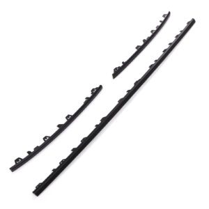3 Piece Matte Black Front Bumper Grille Trim For VW Transporter T6 16-19