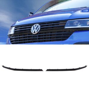 Gloss Black 2 Pc Long Grille Trims For VW Transporter T6.1 19-24