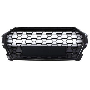 Gloss Black Front Badgeless Grille RSQ3 Style For Audi Q3 8U 19-25