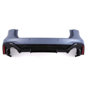 Primed Rear Bumper & Diffuser RS6 Style Quad Exit For Audi A6 Avant C8 19-24