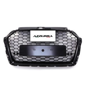 Gloss Black Front Grille Honeycomb RS3 Style for Audi A3 8V 17-20