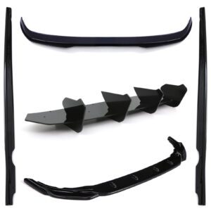 Gloss Black Aero Lowline Kit For VW Golf MK8 R 20+