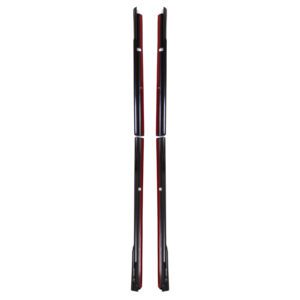 Gloss Black Side Skirts For VW Transporter T7 LWB 25+