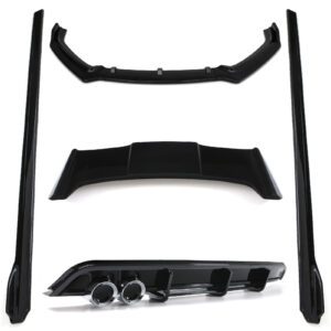 Gloss Black Aero Lowline Body Kit For VW Polo MK5 6C 14-18