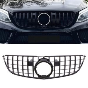 Gloss Black Grille GTR Panamericana Style For Mercedes GLS X166 16-19