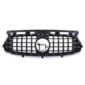 Gloss Black Grille GTR Panamericana Style For Mercedes GLA H247 20-23