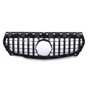 Gloss Black Grille GTR Panamericana Style For Mercedes CLA W117 13-15