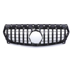 Gloss Black Grille GTR Panamericana Style For Mercedes CLA W117 Facelift 16-19