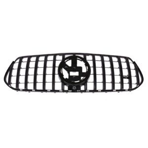 Gloss Black Grille GTR Panamericana Style For Mercedes GLE W167 19-23