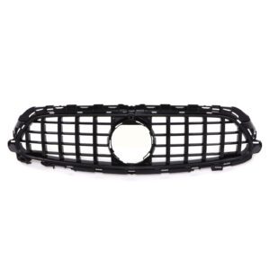 Gloss Black Grille GTR Panamericana Style For Mercedes E Class AMG W213 21-23