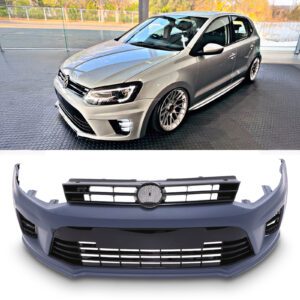 Primed Front Bumper WRC Style For VW Polo MK5 6R/6C 09-18