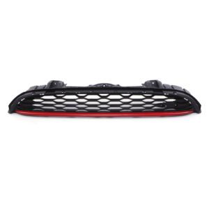 Gloss Black Red Trim Grille JCW Style For Mini Cooper F56 14-21