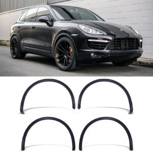 Matte Satin Black Wheel Arches For Porsche Cayenne GTS 958 11-18