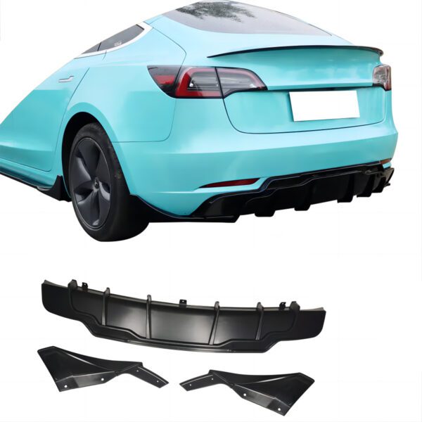 Tesla Model 3 2019+ Rear Diffuser Upgrade - Fitted