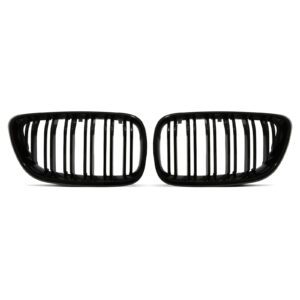 Gloss Black Front Kidney Grilles For BMW 2 Series F22 14-21