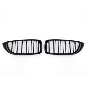 Gloss Black Front Kidney Grilles For BMW 4 Series F32 F33 F36 14-20