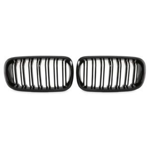 Gloss Black Front Kidney Grilles For BMW X5 F15 14-18