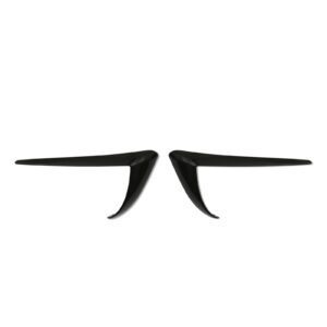 Aero Style Front Fog Light Surround Gloss Black For Tesla Model 3 17-22