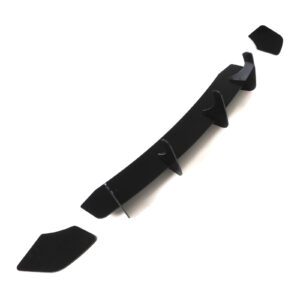 Rear Bumper Diffuser Gloss Black For VW Volkswagen Scirocco R 08-17